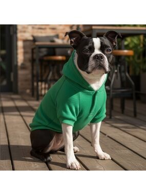 Dog Hoodie Green Large #DGC9